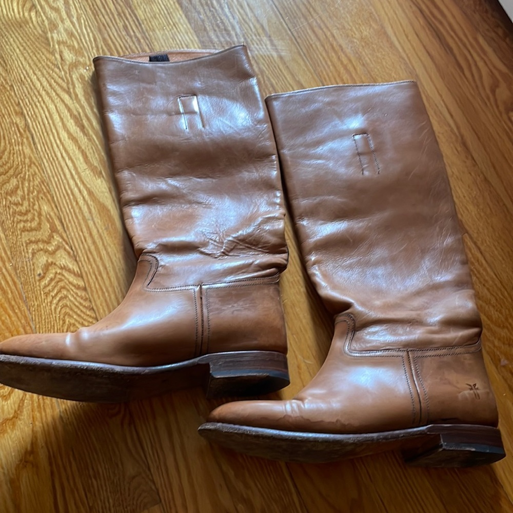 Frye riding boot in tan